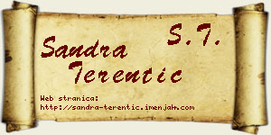 Sandra Terentić vizit kartica